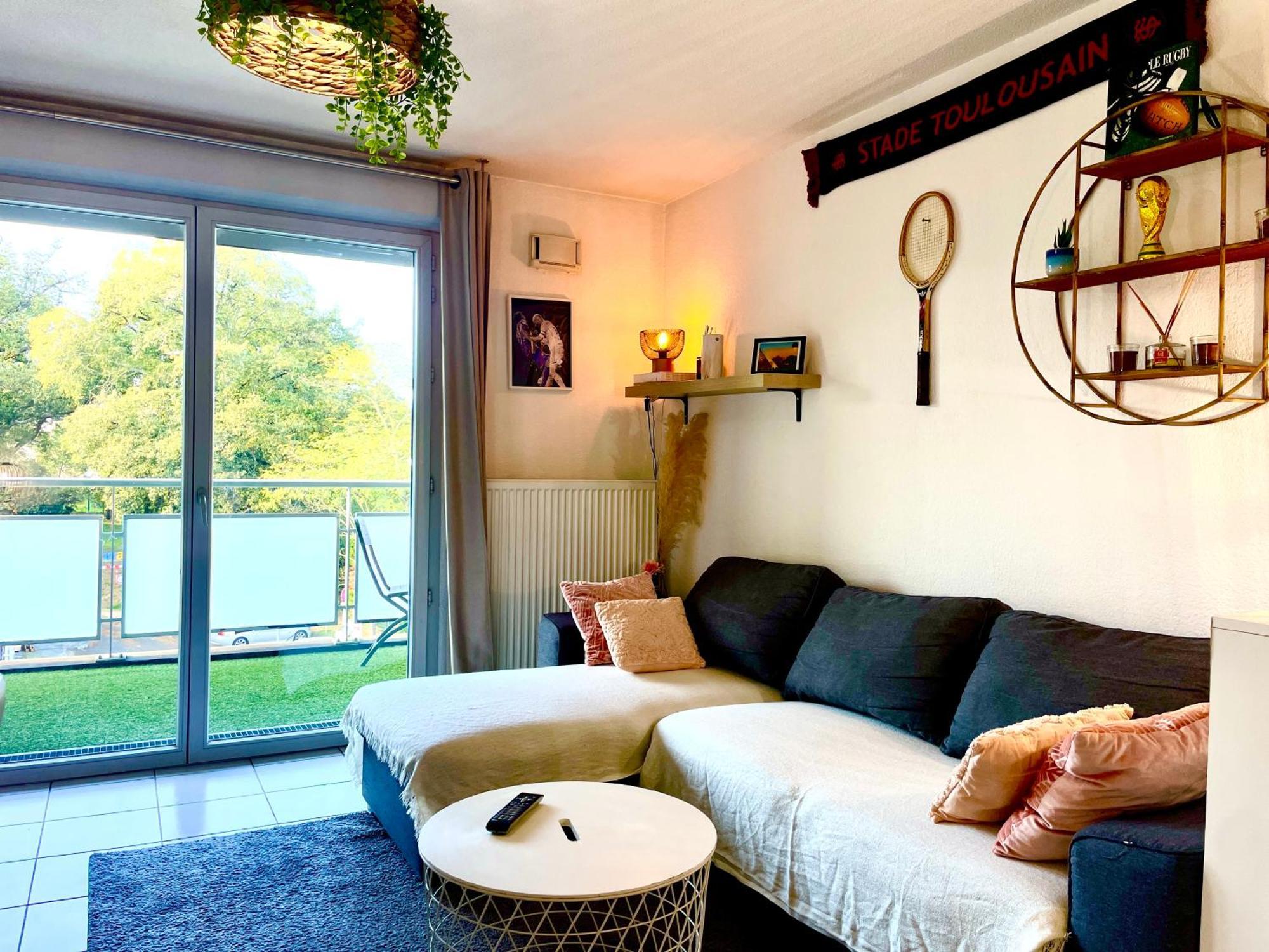 Bel Appartement T3 De 60M2 Avec Parking, Terrasse, Proche Du Metro Et Du Periph Toulouse Eksteriør bilde