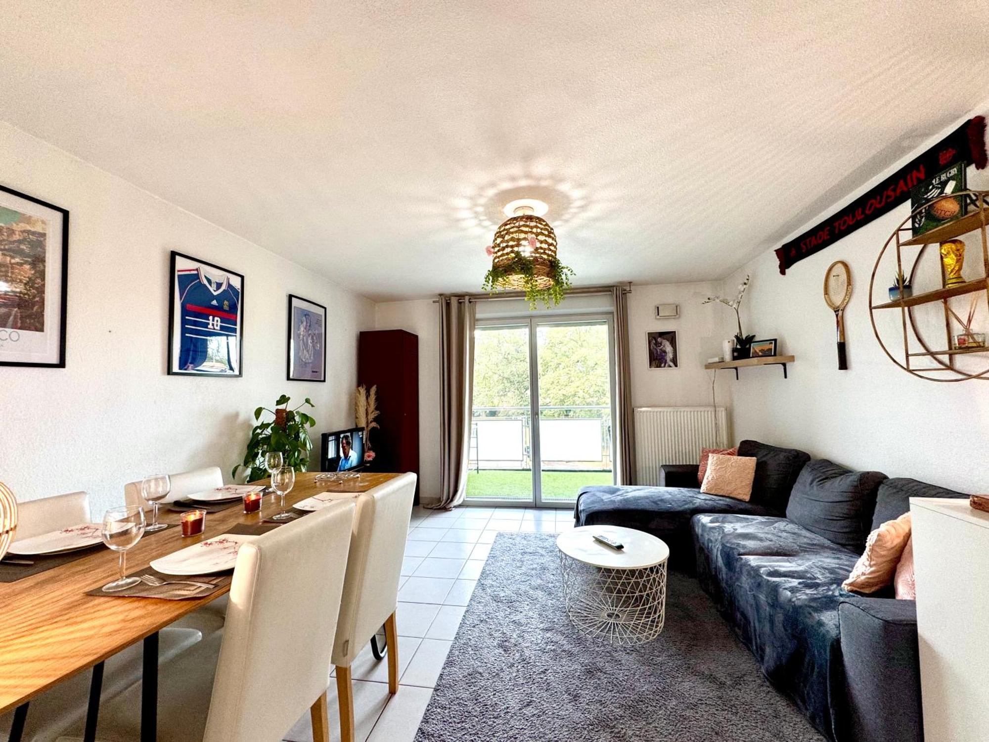 Bel Appartement T3 De 60M2 Avec Parking, Terrasse, Proche Du Metro Et Du Periph Toulouse Eksteriør bilde